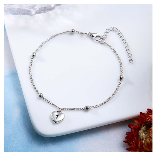 Fashion Silver Plated 26 Letters Initials Alphabet Bracelet Adjustable Bangle Women Jewelry Mother's Day Gift T