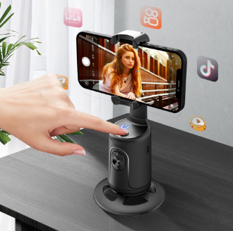 P01 Auto Face Tracking Phone selfie stick Smart 360°rotation holder AI Follow-Up video Vlog Live Gimbal Stabilizer Tripod for mobile
