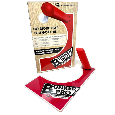 EyeLine Golf Bunker Pro System - Portable Practice Training Aids to Improve Your Shots from Bunker. Get The Ball Out of The Sand Trap and on The Green. Guaranteed Instant Improvement. Made in USA.