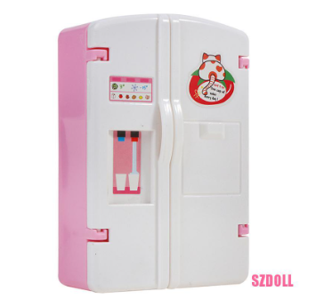 Dollhouse Miniature Kitchen Plastic Fridge For Living Room Accessories DOM