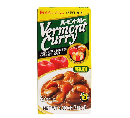 House Foods Vermont Japanese Curry Med Hot 115g