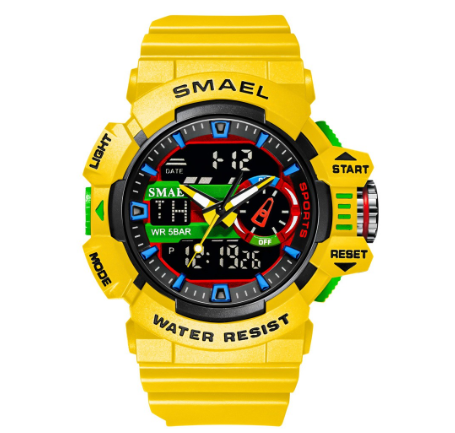Smael 8043 Sport Watch Waterproof Top Brand Luxury Sports Digital Men's Wristwatch Military Army M002