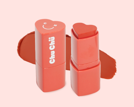 Chu Chu Beauty Multiuse Heart Stick In Peach Crush