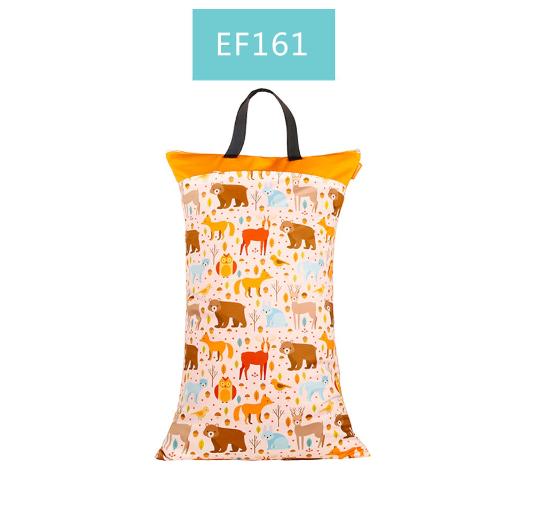 1Pcs Large Hanging Wet Dry Pail Bag for Cloth Diaper Inserts Nappy Laundry With Two Zippered Waterproof Reusable c6