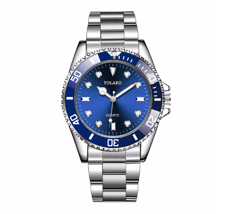 Classic business multicolor water ghost watch men's steel band quartz watch couple watch 005