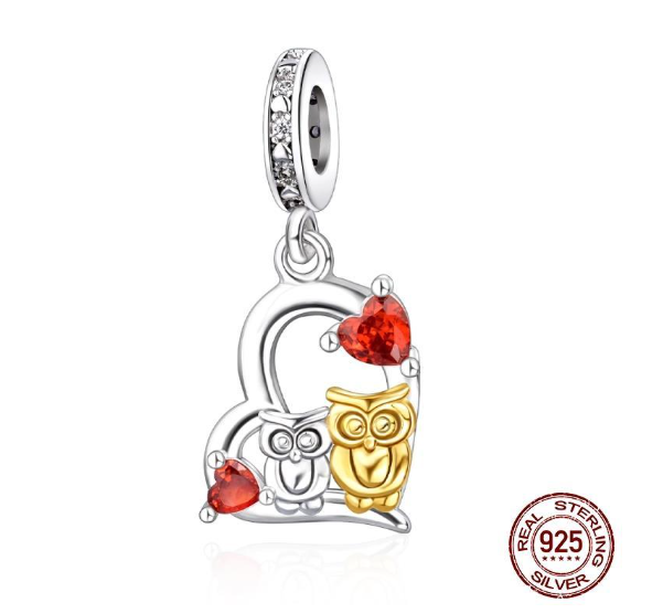 Authentic 925 Sterling Silver Blue Crystal Enamel Heart Charm Fit Women Bracelet Friend Surprise Birthday Jewelry Beads Gift 0023