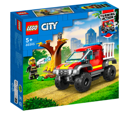Lego 60393 City 4x4 Fire Truck Rescue 97 pcs Building Blocks