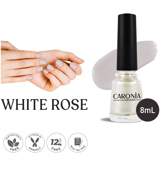 Caronia Nail Polish White Rose 8ml