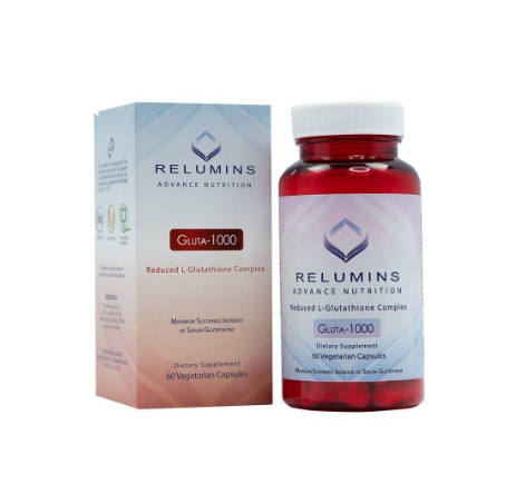 Relumins L-Glutathione 1000MG 60 Vegetarian Capsules