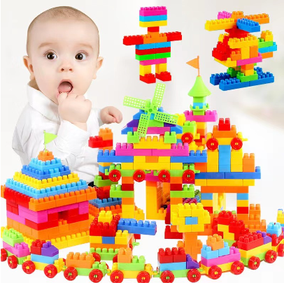 ⚡️ XQT COD ⚡️Educational Big  Blocks Set  Blocks  In Container  OR BAG-XQT-333A