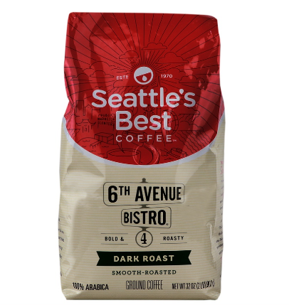 Seattle's Best Coffee 6th Avenue Bistro Dark Roast Ground Coffee 907g