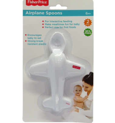 Fisher Price Airplane Spoon (2pcs) FP-SF201703 White