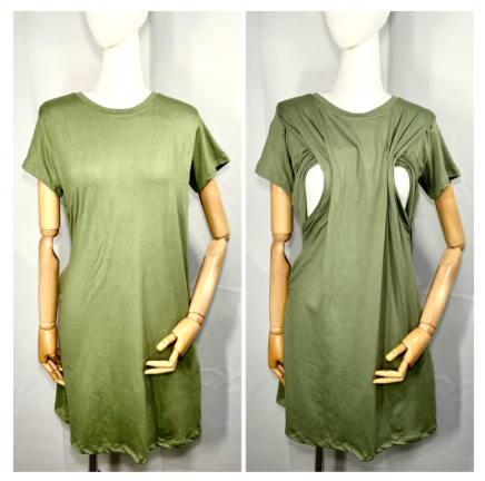 Maternity Breastfeeding dress  Nursing dress  Pregnant  Nursing wear  Lounge dress  Casual dress MBD12