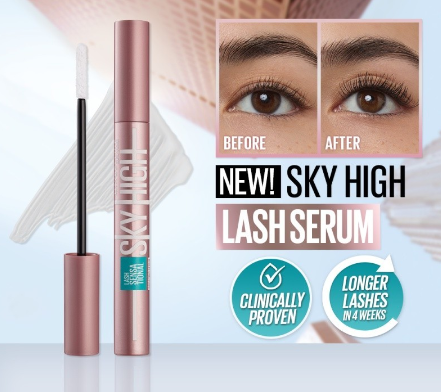 Maybelline Lash Sensational Sky High Boosting Lash Serum -[Lengthening Lash Serum, Eyelash Enhancer]