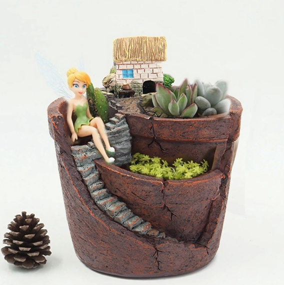 Pots Green Plants House Succulent Flower Basket