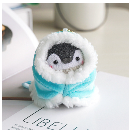 Koi Penguin Plush Doll Small Pendant Bag Pendant Charm Doll Keychain Toy Doll F33
