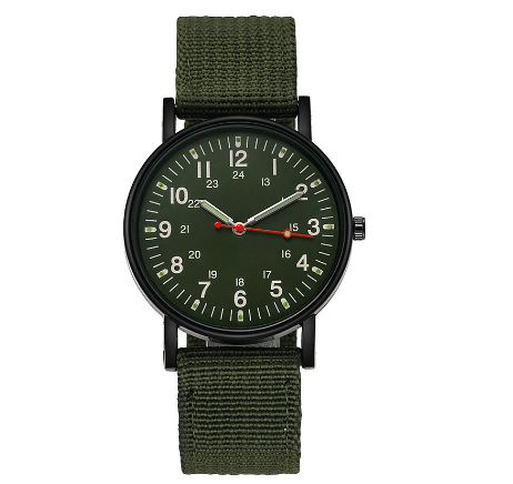 Men Canvas Strap Sports Watch Anlog Quartz Military Watches M4