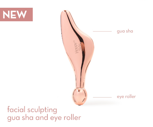 Happy Skin Facial Sculpting Gua Sha & Eye Roller De-puff + Lift + Contour