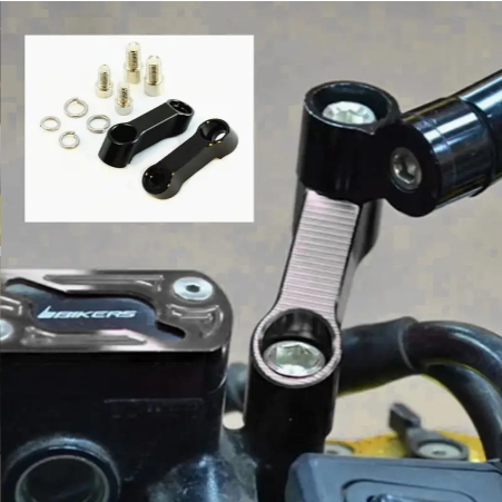 2pcs Motorcycle Rearview Mirror Cnc Extension Brackets