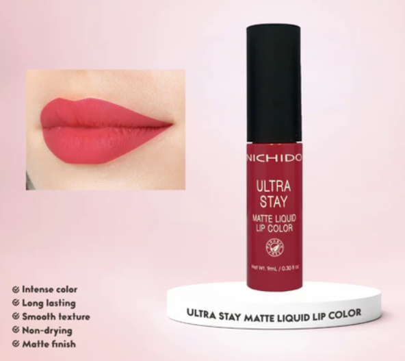 NICHIDO Ultra Stay Matte Liquid Lip Color - O' So Spice