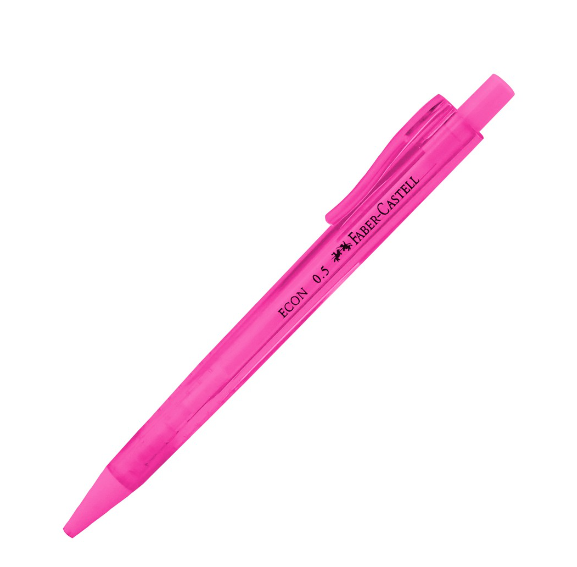 Faber-Castell ECON 0.5 Mechanical Pencil Blister Card Pink [12134201PI]