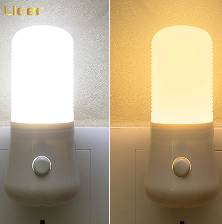 Licer LED Night Light Energy Saving Eye Protection Kids Sleep Light US Plug