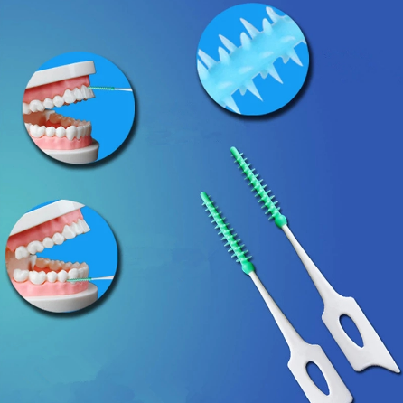 20pcs Soft Disposable Dental Floss Oral Hygiene Teeth Cleaning Floss Pick Interdental Brush Teeth Flosser Toothpick