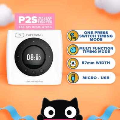 Paperang P2S Portable Thermal Printer with Free Roll of Paper