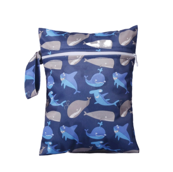25x20cm Printed Pocket Wet Bag Waterproof Reusable Nappy Bags PUL Travel Baby Nappy Mini Size Wet Dry Bags Wetbags d4