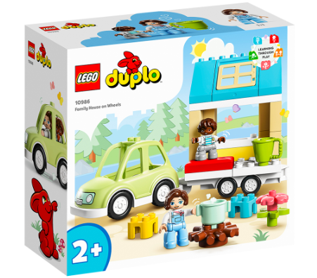 Lego 10986 Duplo Family House on Wheels 31 pcs Building Blocks