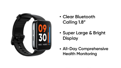 Realme Watch 3 | Clear Bluetooth Calling | 1.8” Super Large and Bright Display | Health Monitoring