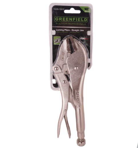 Locking Pliers Curved Jaw Wirecutter 10 Inches