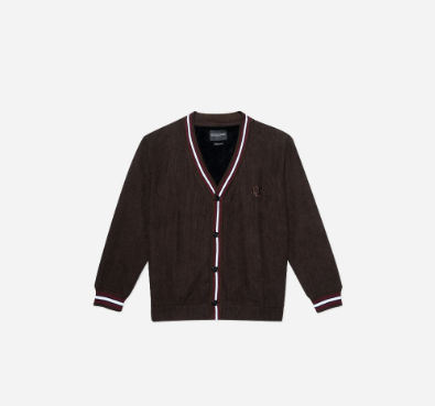 Penshoppe Corduroy Knit Cardigan For Men (Brown)