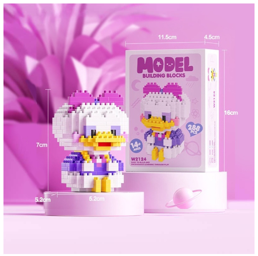 Building Block Toys Educational Toy Gift for Girls Desktop Decoration Cute LinaBeII L2