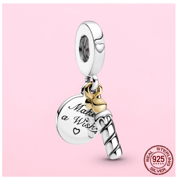 925 Sterling Silver Flamingo Leaf Rose Flower Charm CZ Luxury Pandora Pendant Fit Pandora Bracelet Necklace For Women DIY Making S27