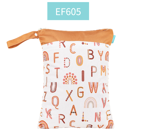 Happyflute Wetbag For Baby Diapers Nappies Waterproof Reusable Diaper Bag With Two Zipper 30cmx40cm C14