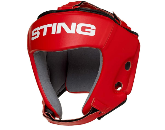 Competition Head Guard, IBA-Approved and USA Boxing-Approved Headgear, Premium Boxing Equipment for Professional Competition and Boxing Training, Red, S