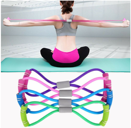 Elastic Tension Rope Gym Fitness Sport Rubber Loop Pull Rope Exercise Stretch Belt Pilates Yoga Belt