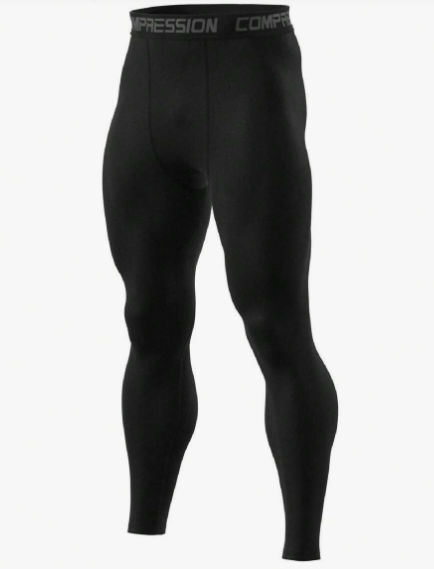 Men Gym Leggings Elastic Breathable Compression Quick-Drying Running Fitness Training Pants