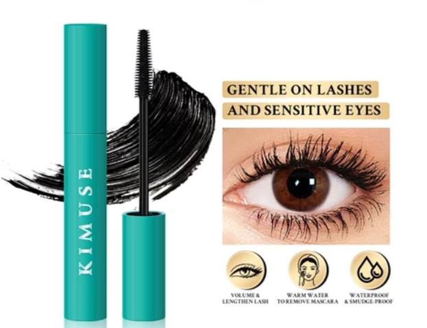 KIMUSE Waterproof Mascara Long Lasting Smudge-proof Eyelash Curling Black Eye Makeup