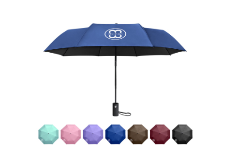 MICHAELA Automatic Umbrella Reinforced 8 Ribs Against UV Crazy Wind Heavy Rain Umbrella