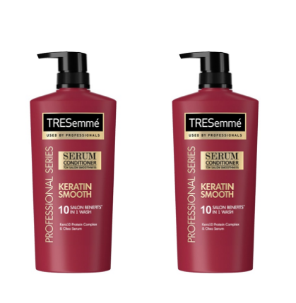 Tresemme Keratin Smooth KERA10 Serum Conditioner 650ml (Bundle of 2)