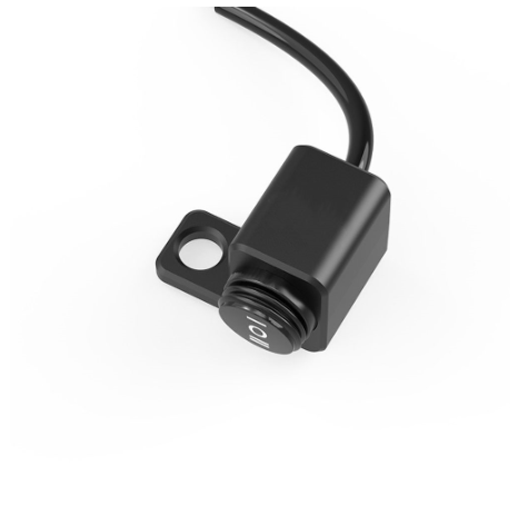 Domino Driving Light Left Switch Left Mirror Mount 3 Way Hazard Fog Light ON Switch Motorcycle