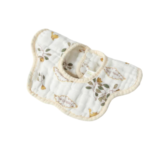 CleverMama Drool Baby bibs 360 Rotating Muslin Cotton Absorbent Teething Baby Bibs CMB9