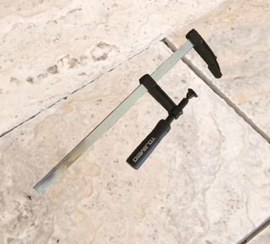 Yojimbo F Clamp 50MM X 10” Zinc Plated Wood Handle