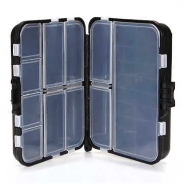 Portable Fishing Tackle Box Plastic Fishing Lure Hook Rig Bait Storage Case Organizer Container