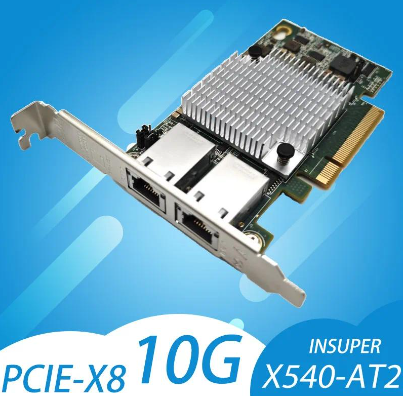 Intel X540-T2 100M/1G/10G RJ45 Compatible with PCI-E X8, X16 Slots Ethernet Adapter Sfp Card Network