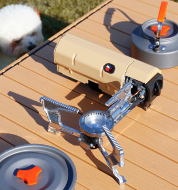 Camping Butane Stove Portable Foldable Cassette Stove with Carrying Bag for Camping Hiking Backpacking Outdoor Cooking Stove