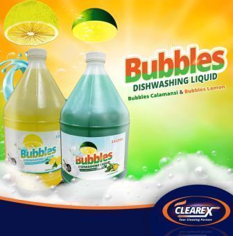 Bubbles Dishwashing Liquid Lemon 1 Gallon