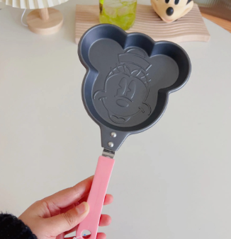 Disney Mickey Minnie Mouse Frying Pan Cartoon Muffin Pot Picnic Camping Flames Stitch Frying Pan